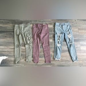 3 American eagle size 10 jeans - Never worn